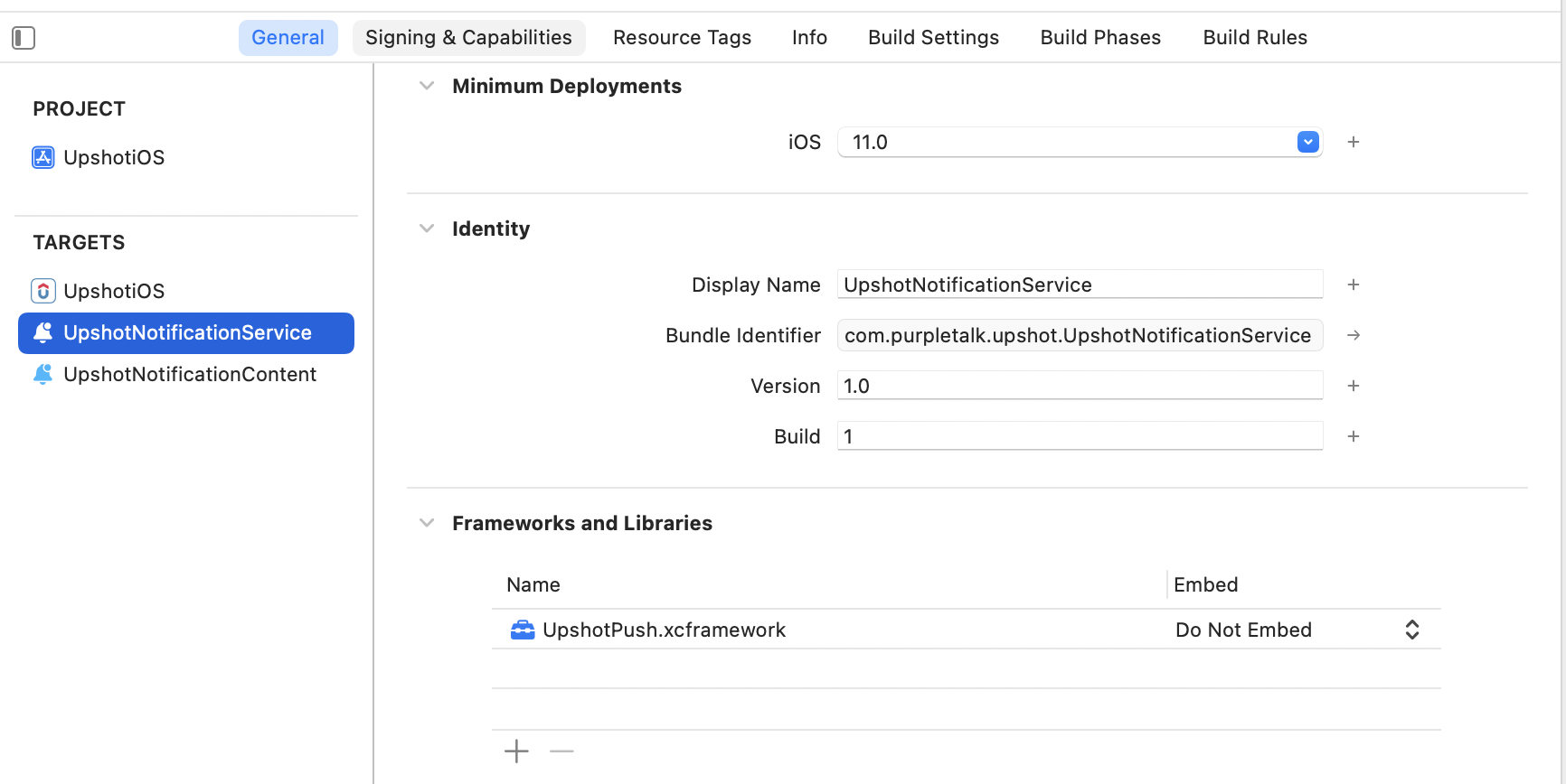 Add Frameworks