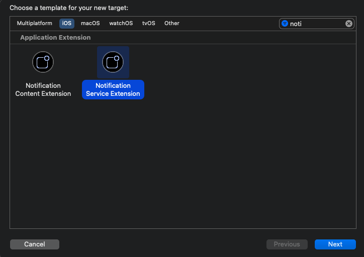 Service Extension Setup